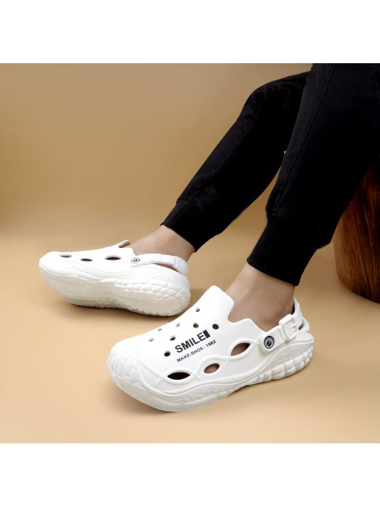     			shoes icon - White Men's Clogs