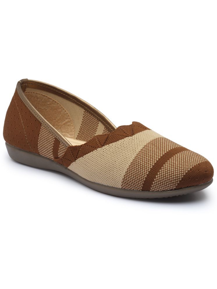     			Aroom Brown Women's Casual Ballerinas