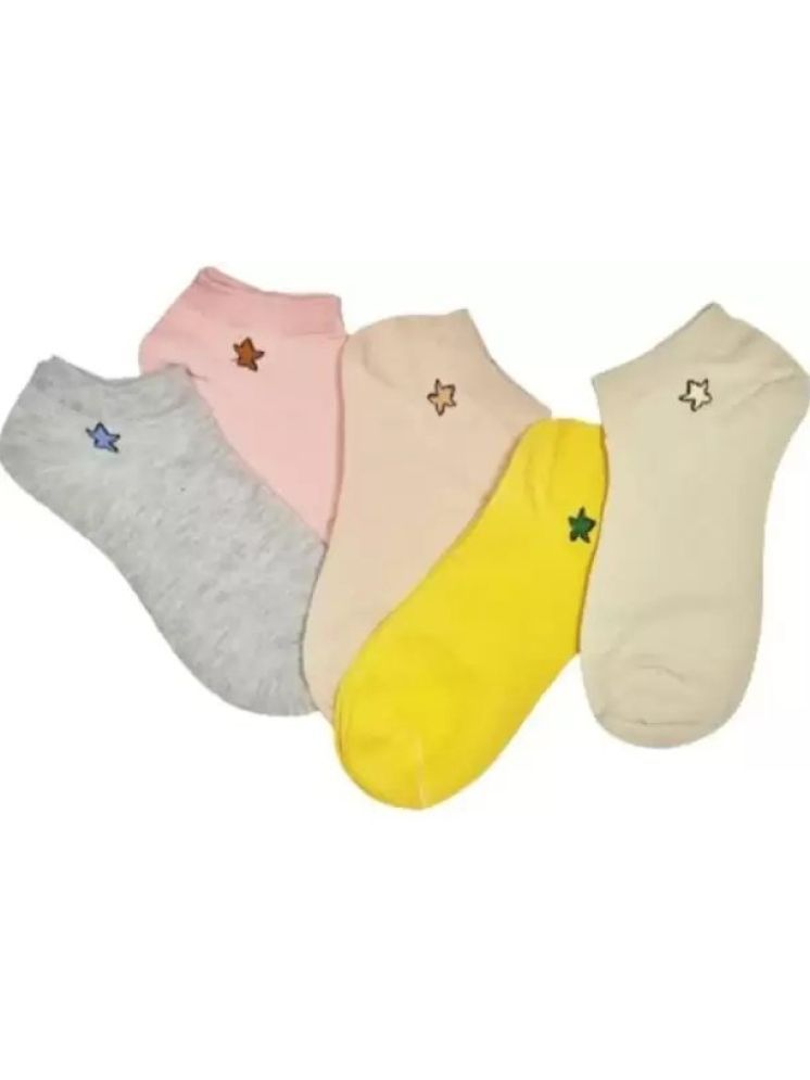     			Cavenders Pack of 5 Unisex Cotton Ankle Length Socks ( Multicolor )