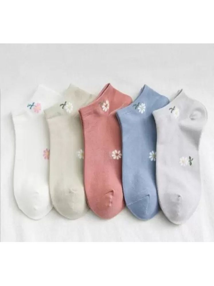     			Cavenders Pack of 5 Unisex Cotton Ankle Length Socks ( Multicolor )