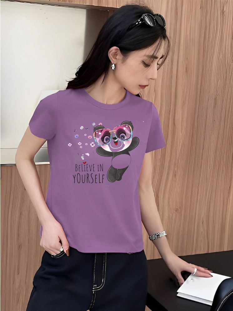     			Kintu Parantu Purple Polyester Tees - Single