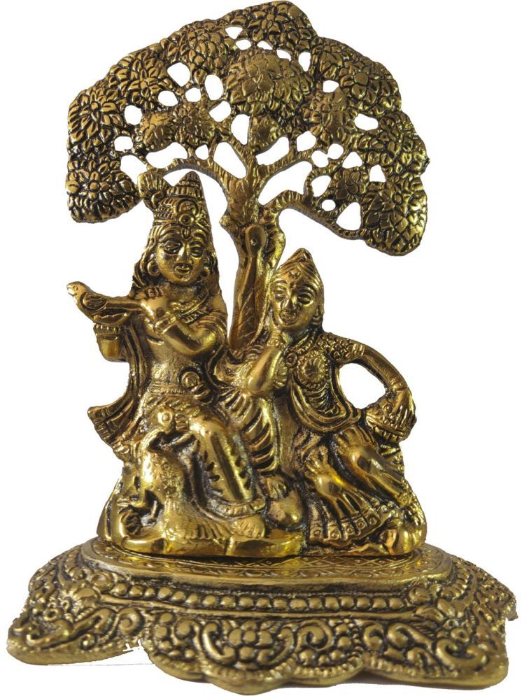     			Shri Astha Vinayak Brass Radha Krishna Idol ( 5 cm )