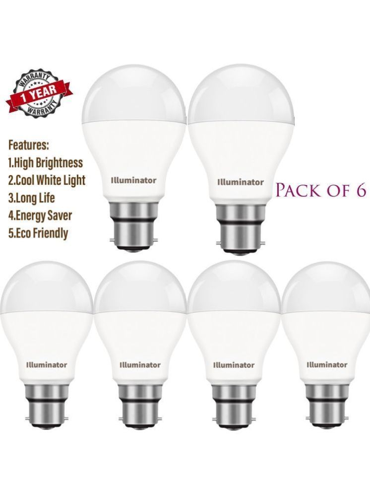     			ZESTRUM 9W Cool Day Light LED Bulb ( Pack of 6 )