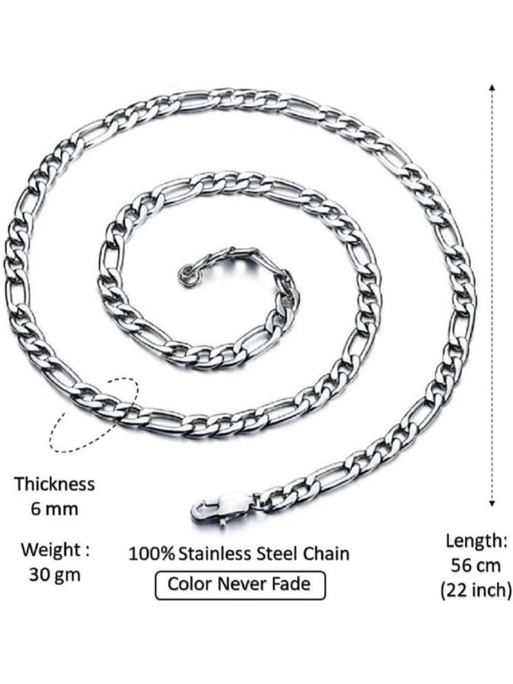     			db enbloc Oxidized Silver Chain ( Set of 1 )