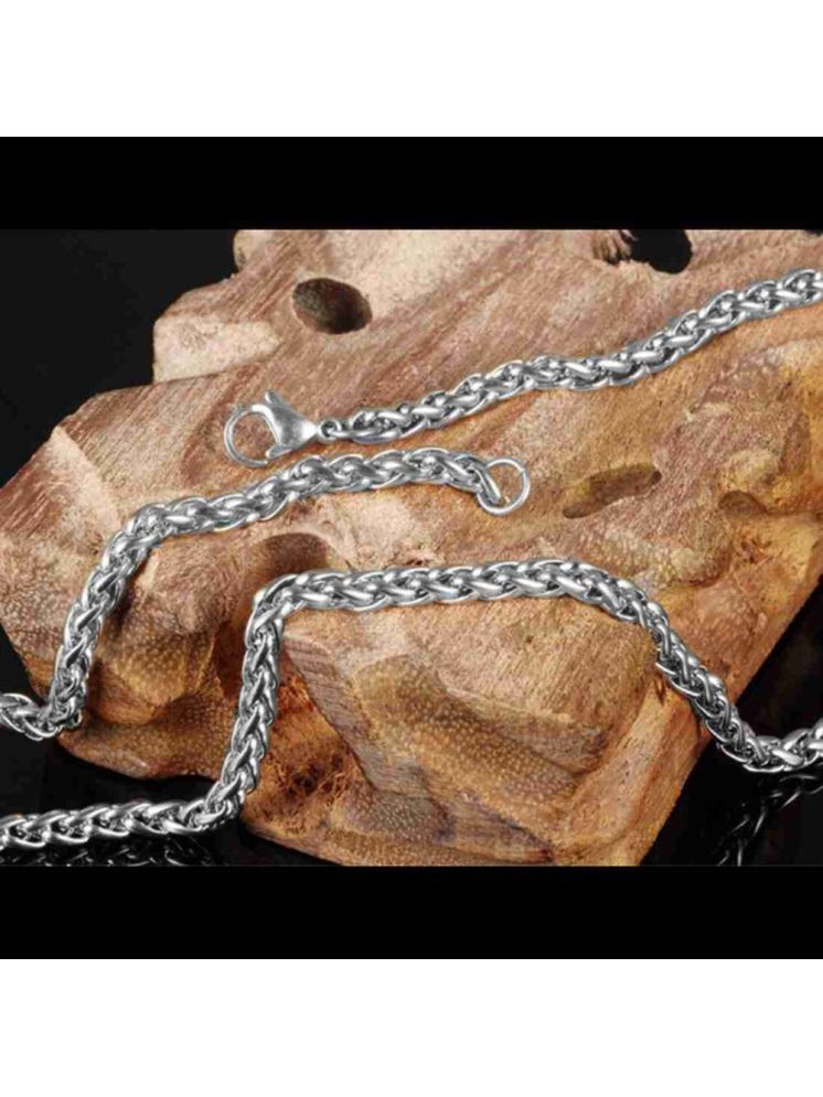     			db enbloc Oxidized Silver Chain ( Set of 1 )