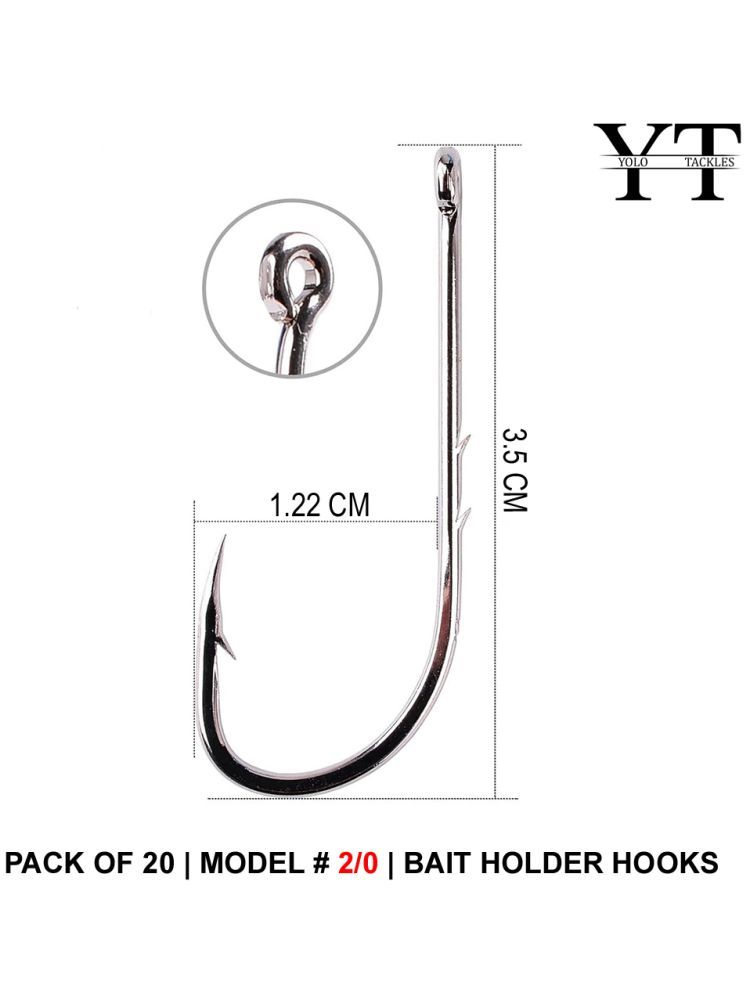     			Bait Hook Fishing Tackle Accessories 2/0#