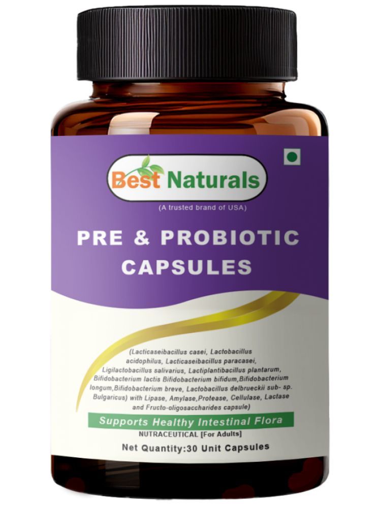     			Best Naturals Pre & Probiotic 30 Billion CFU With Prebiotic Fiber 30 No.s