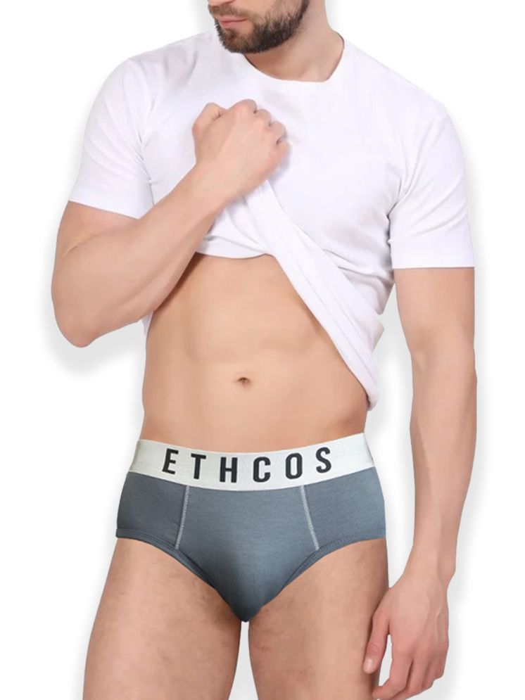     			ETHCOS Pack of 1 Modal Briefs For Men's ( Grey )