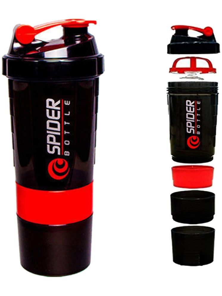     			GROUPERS Plastic Red 500 mL Shaker ( Pack of 1 )