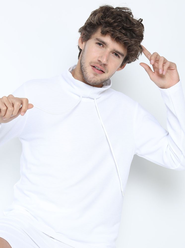     			Ketch Polyester Regular Fit Solid Full Sleeves Men's High Neck T-Shirt - White ( Pack of 1 )