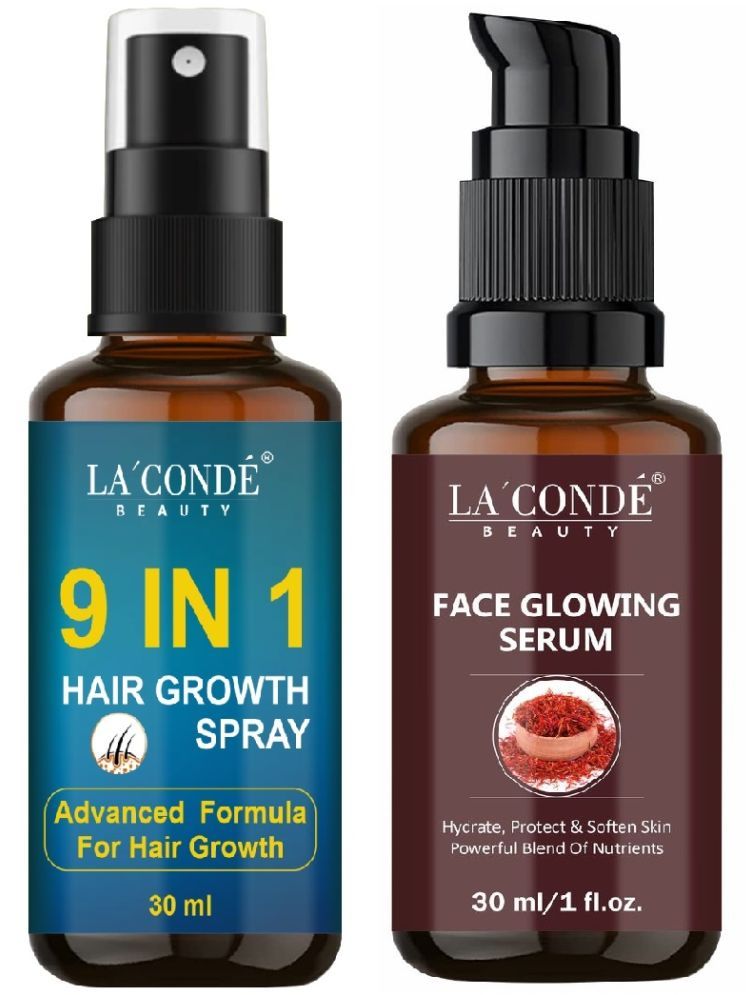     			La'Conde 9in1Hair & FaceSerum Hair Serum 30 mL Pack of 2