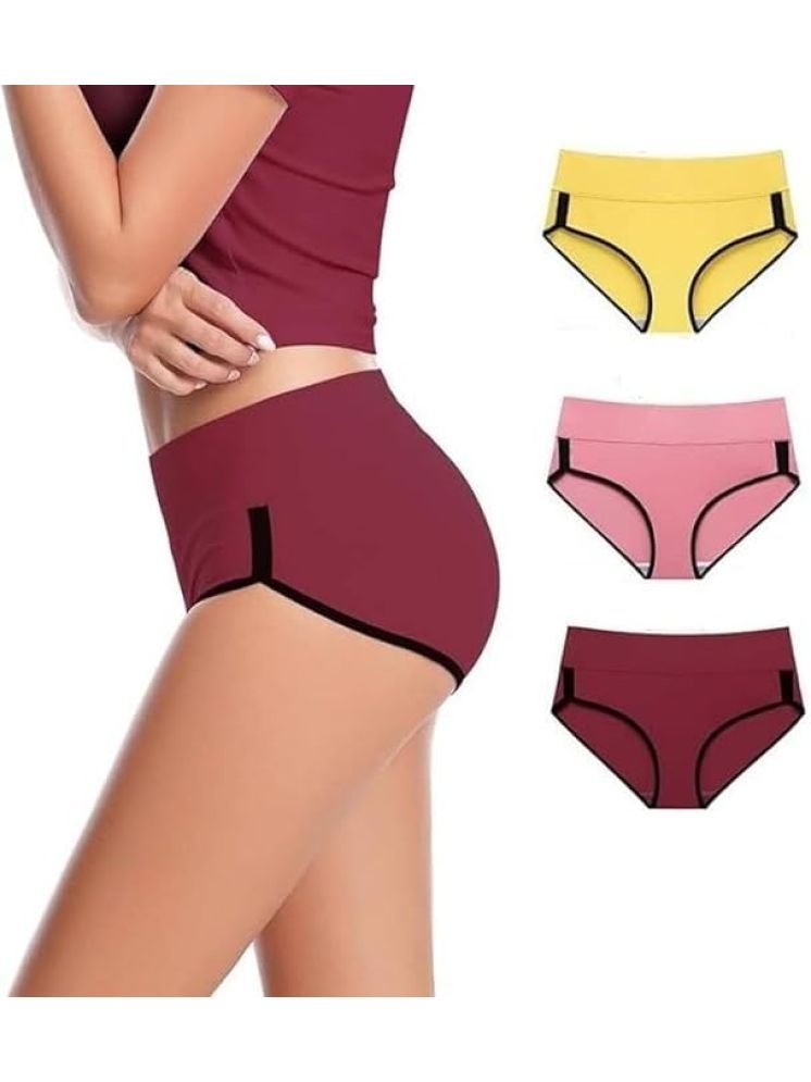     			Louis Craft Pack of 3 Cotton Briefs For Women ( Multicolor4 )