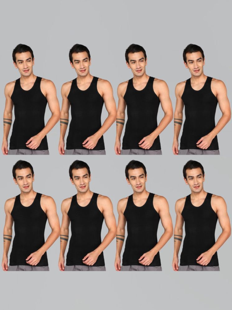     			Renox Pack of 5 Cotton Tank For Men ( Black )