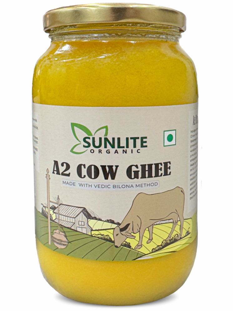     			Sunlite Organic A2 Desi Cow Ghee, 100% Pure, Vedic Bilona Method, Hand Churned Ghee 1000 mL