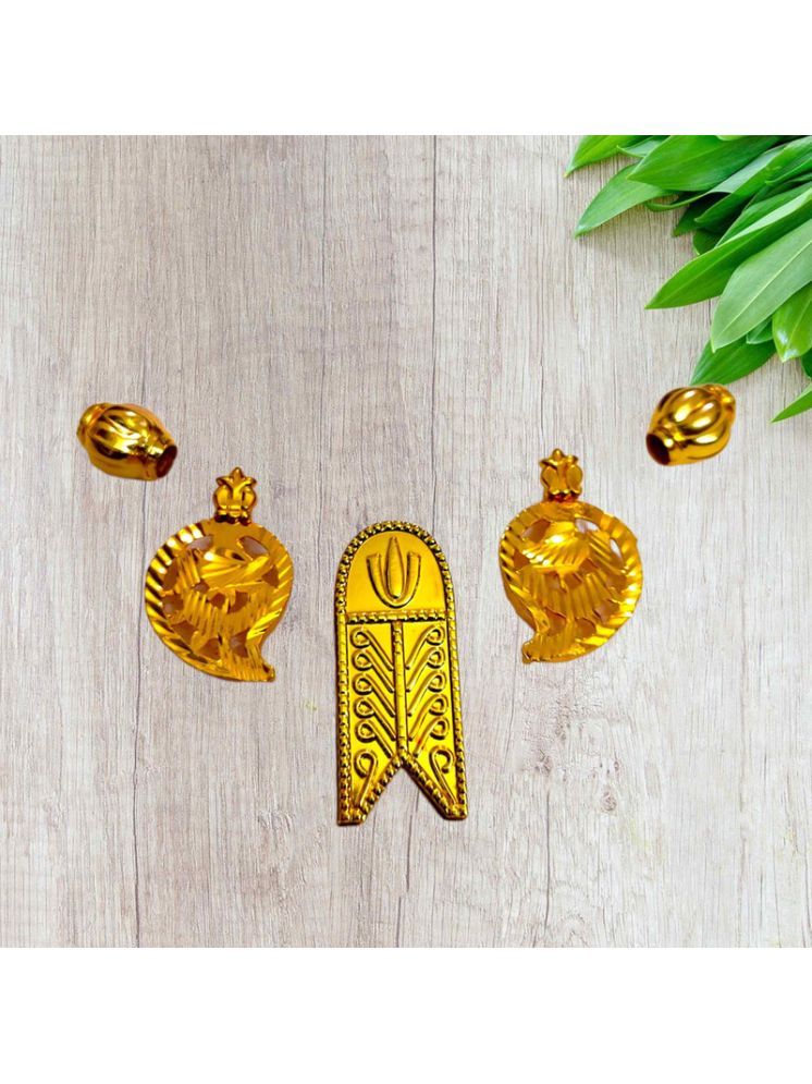     			TGS GOLD COVERING Gold Pendant set ( Pack of 1 )