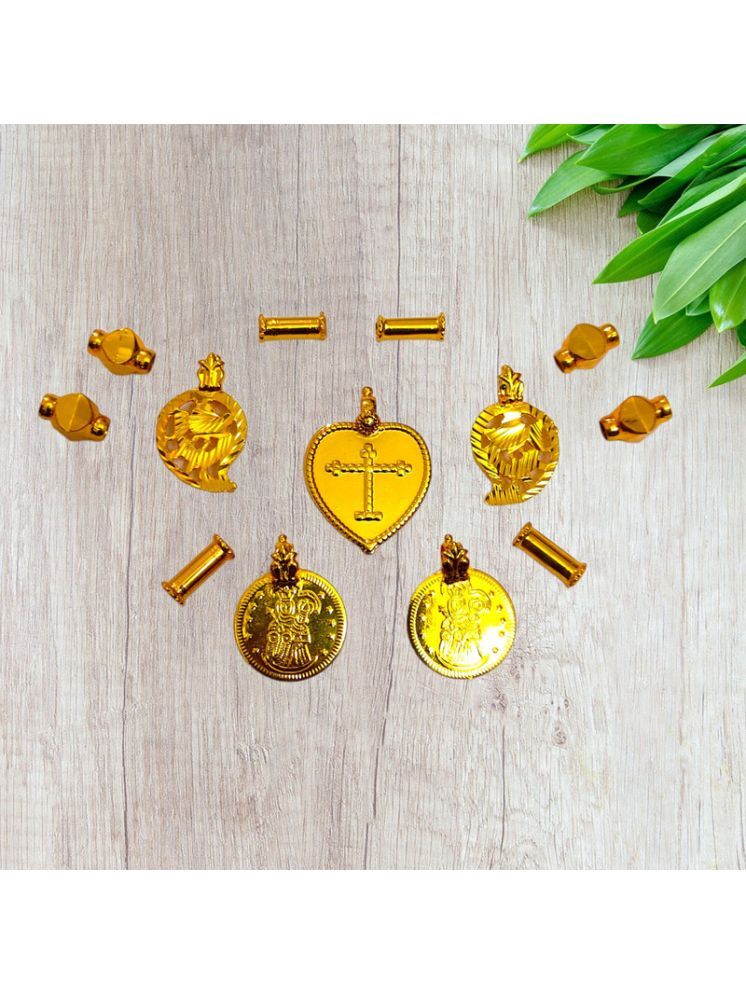     			TGS GOLD COVERING Gold Pendant set ( Pack of 1 )