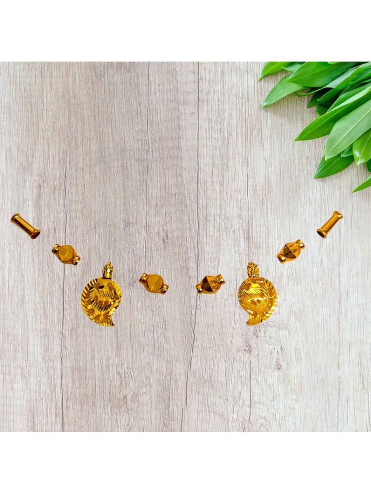     			TGS GOLD COVERING Gold Pendant set ( Pack of 1 )