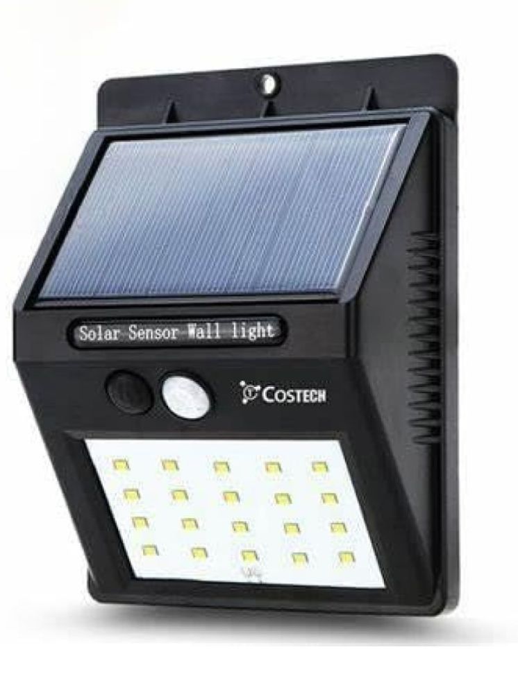     			ZESTRUM 3W Solar Outdoor Wall Light ( Pack of 1 )