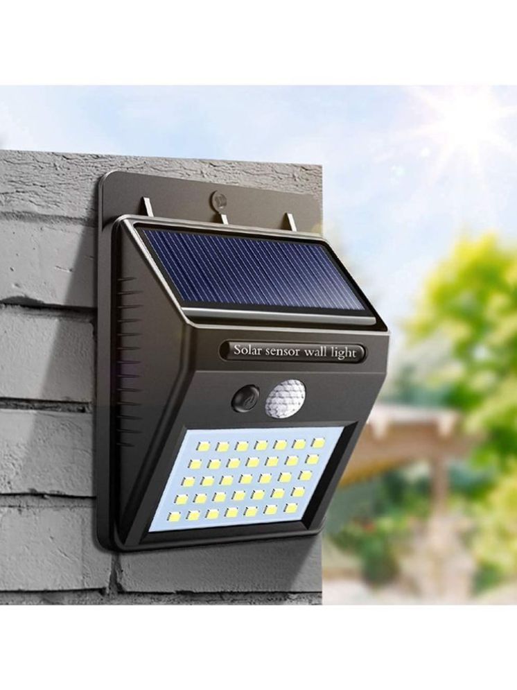     			ZESTRUM 3W Solar Outdoor Wall Light ( Pack of 1 )