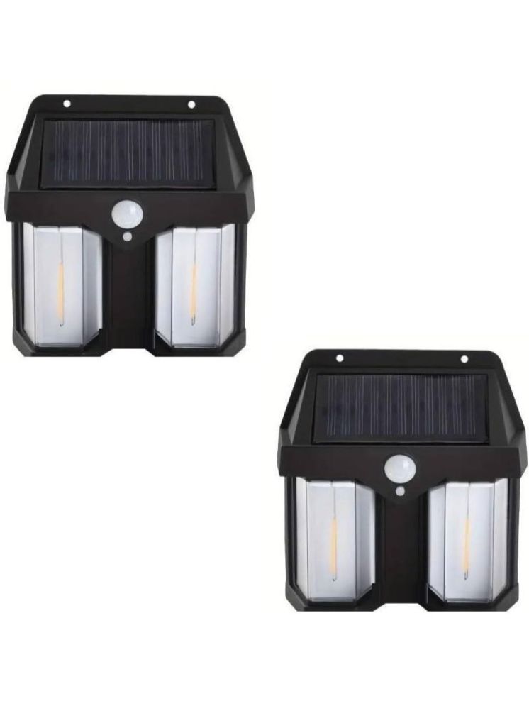     			ZESTRUM 5W Solar Outdoor Wall Light ( Pack of 2 )