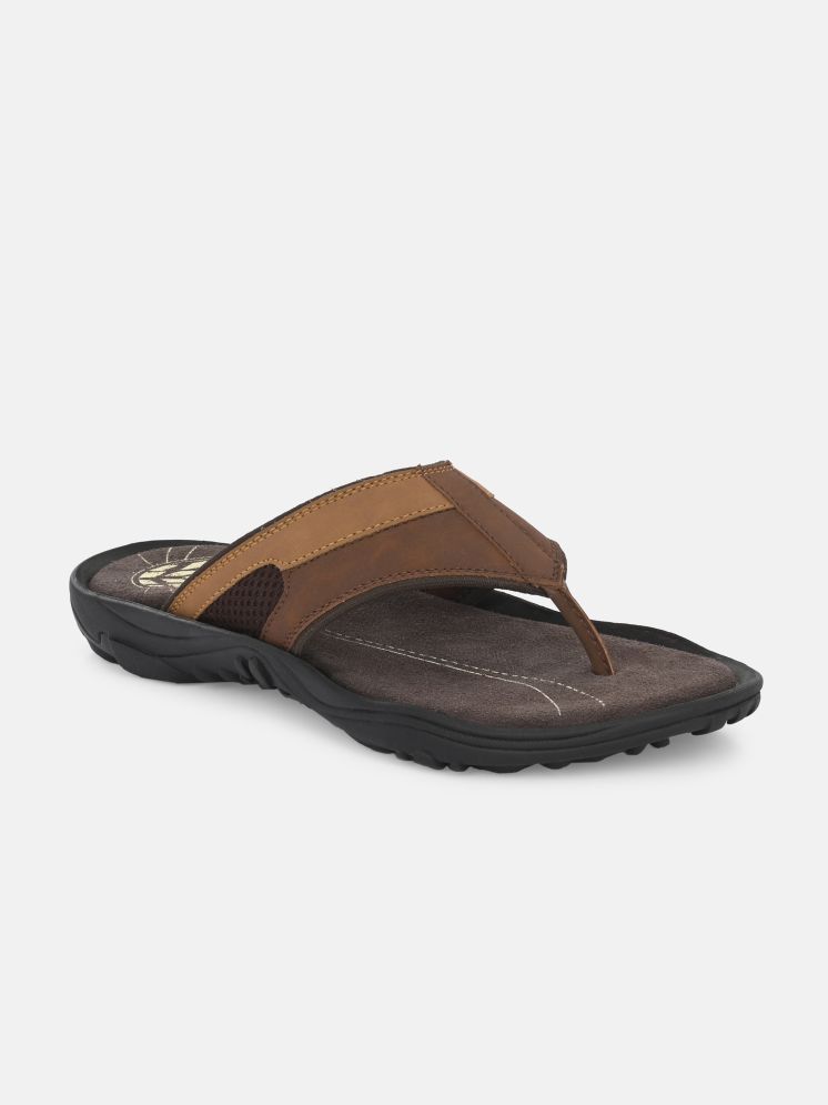     			Big Fox Brown Men's Thong Flip Flop