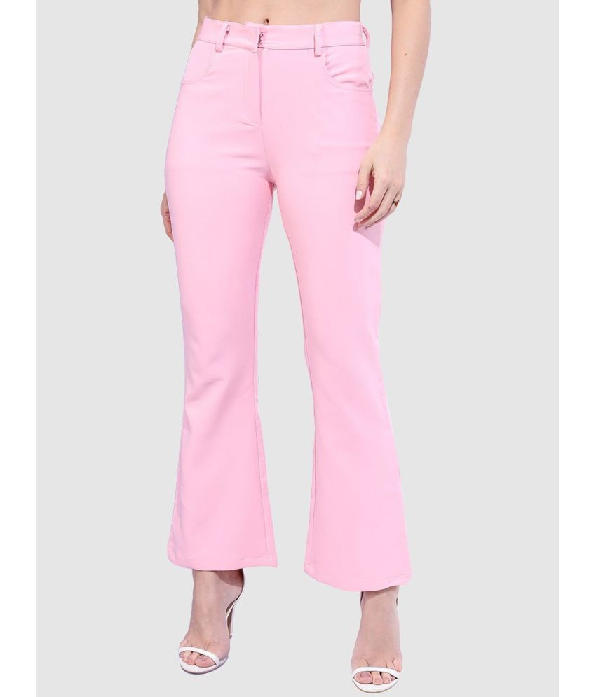     			Freehand Pack of 1 Polyester Bootcut Women's Bootcut Pants ( Pink )