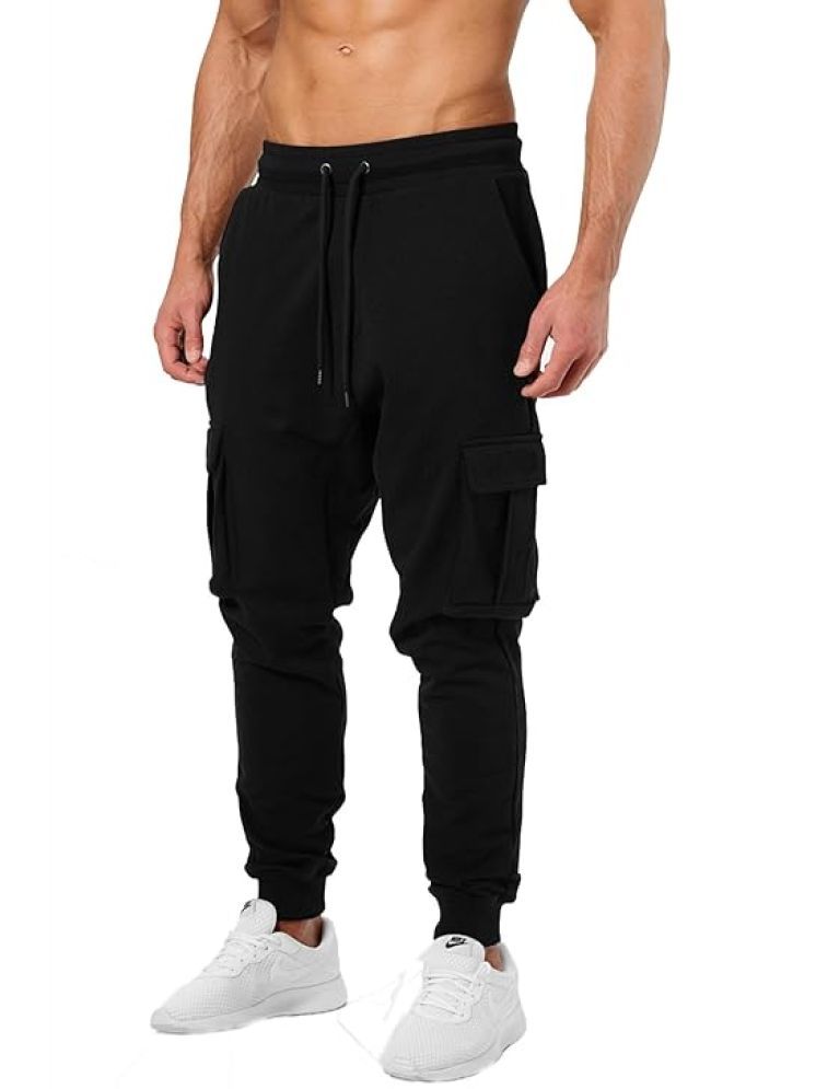     			JUGULAR Black Cotton Men's Joggers ( Pack of 1 )