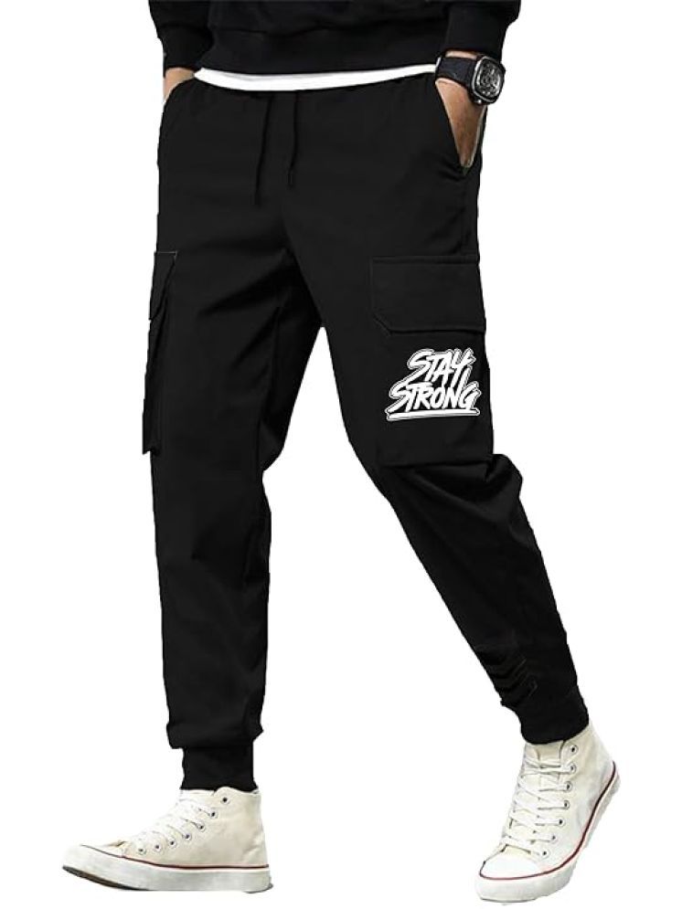     			JUGULAR Black Cotton Men's Joggers ( Pack of 1 )