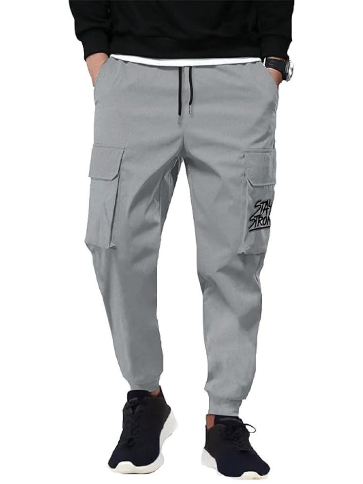     			JUGULAR Grey Cotton Men's Joggers ( Pack of 1 )