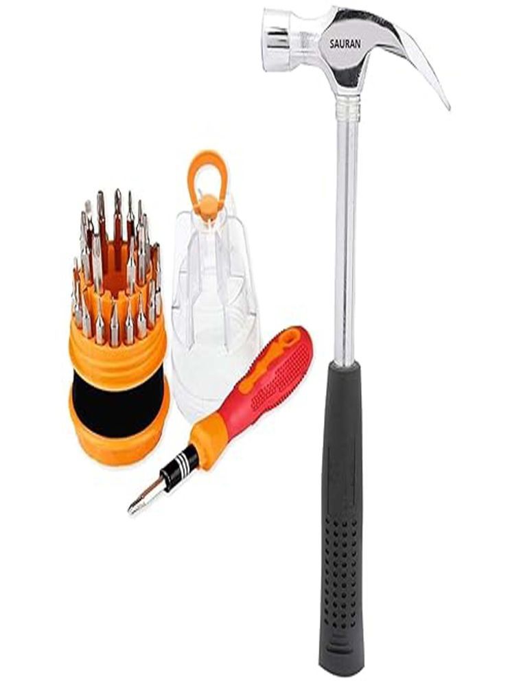     			MS AGROTECH Hand Tool Kit with Screwdriver Set, Hammer, and Pliers