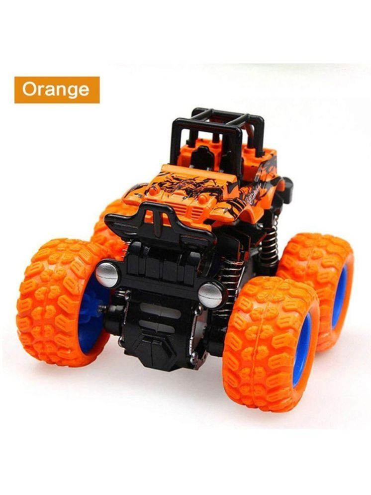     			Mini mono Truck Friction Powered Cars Toys, 360 Degree Stunt 4wd Cars Push go Truck for Toddlers Kids Gift (PCK OF 1) Assorted