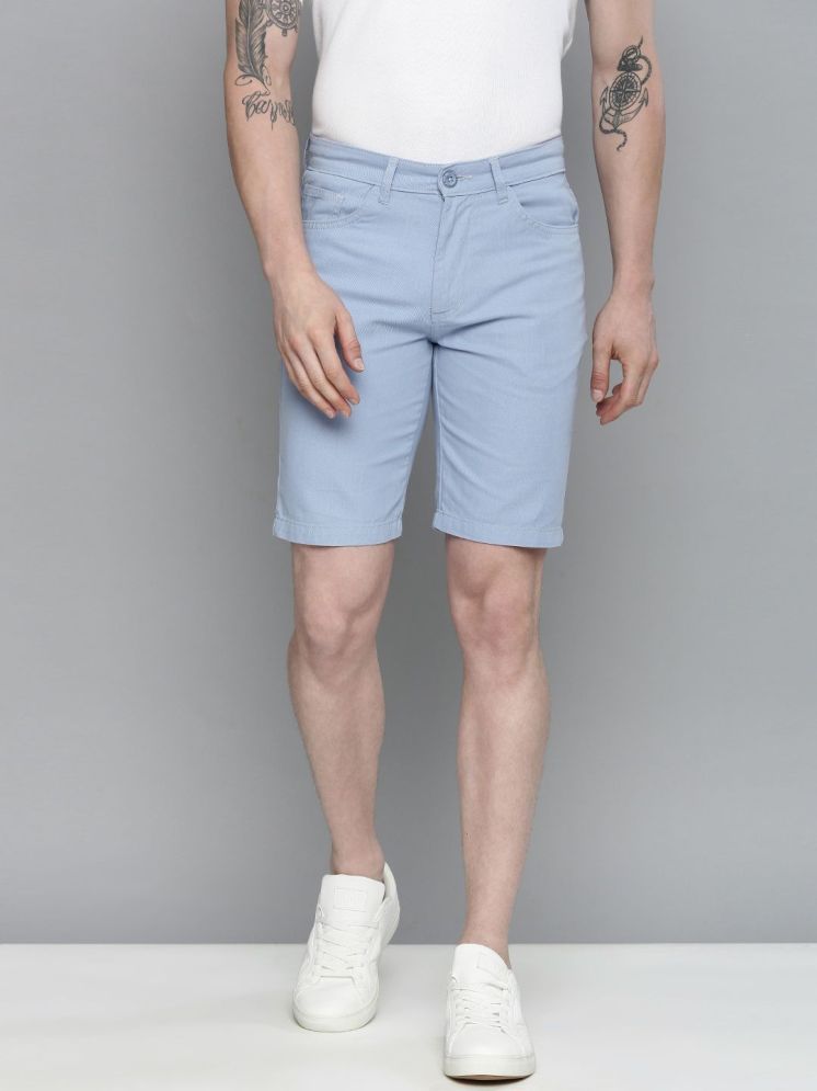     			The Indian Garage Co. Blue Cotton Men's Chino Shorts ( Pack of 1 )