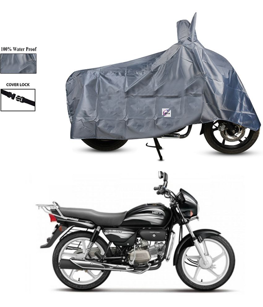     			EGAL Bike Body Cover for Hero Splendor Plus i3s ( Pack of 1 ) , Grey