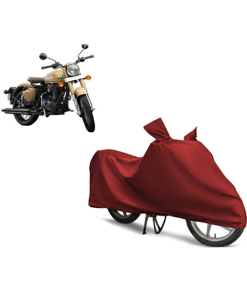     			EGAL Bike Body Cover for Royal Enfield 112_350 ( Pack of 1 ) , Maroon