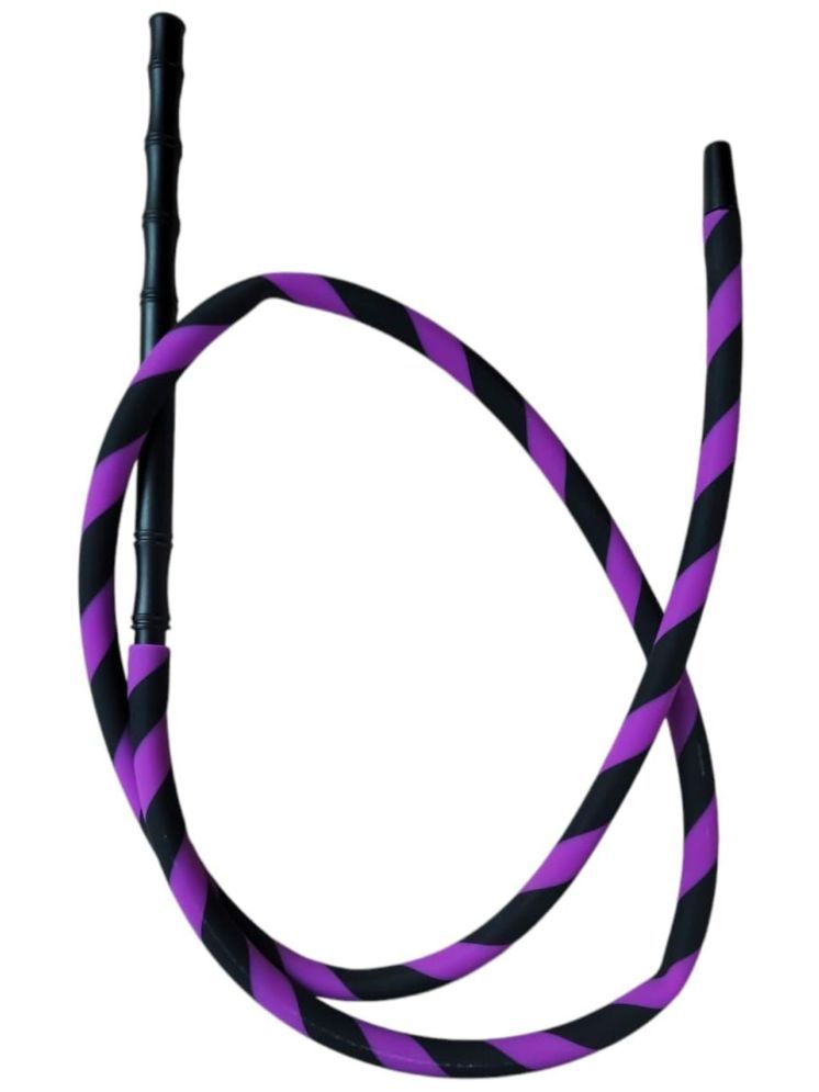     			PUFF SMART Silicon Long Handle Candy Hose Purple Synthetic Pipe