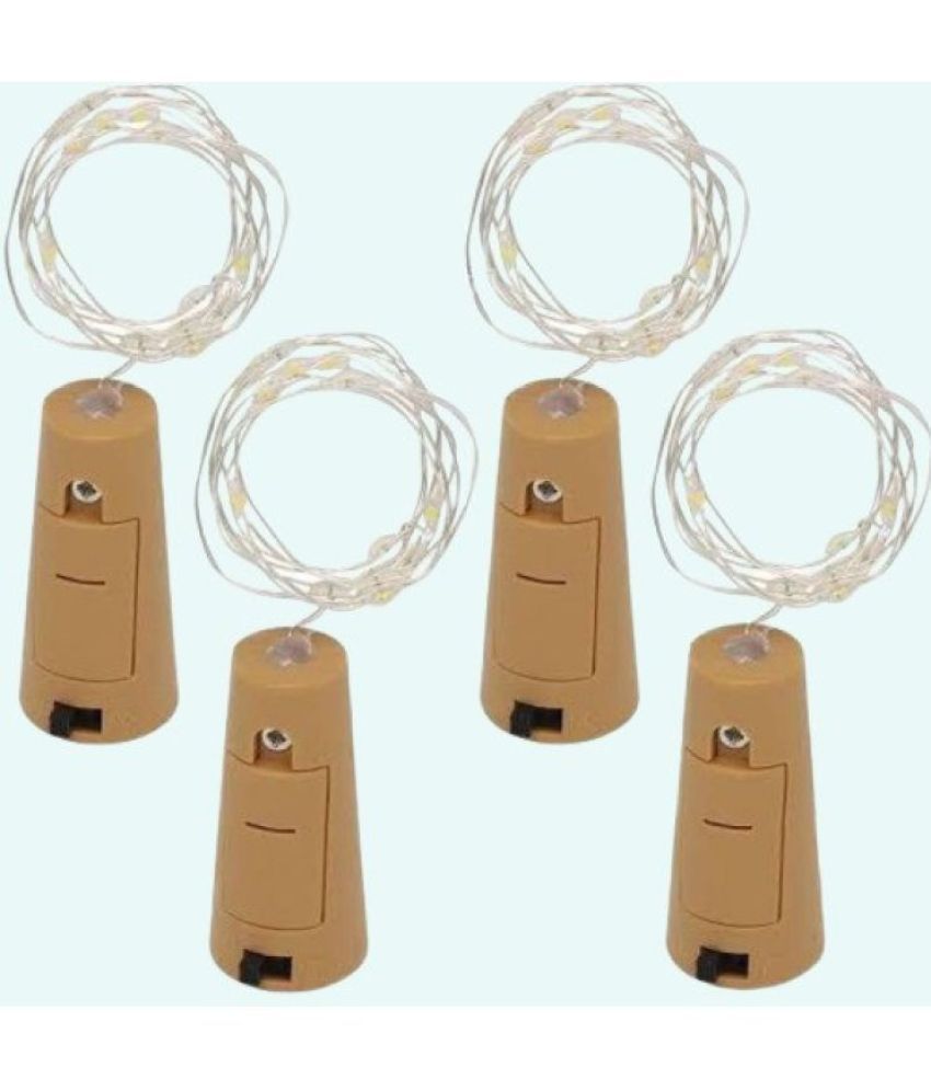     			ZESTRUM Yellow 1Mtr String Light ( Pack of 4 )