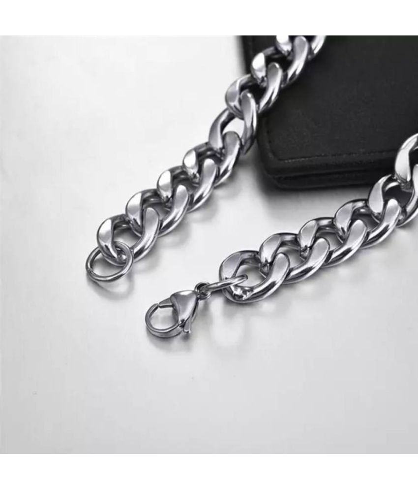     			db enbloc Rhodium Plated Chain ( Set of 1 )