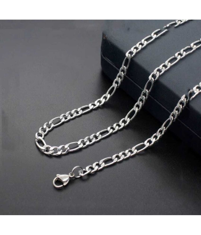     			db enbloc Rhodium Plated Chain ( Set of 1 )