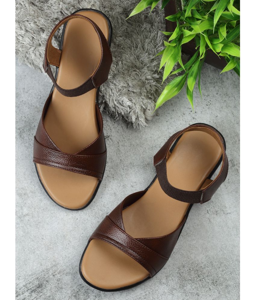     			Aroom Brown Women's Flats