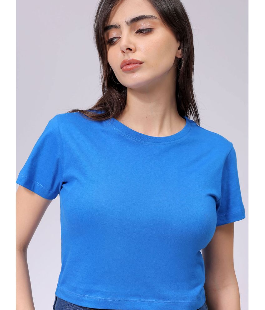     			Freehand Pack of 1 Cotton Women's T-Shirt ( Blue )