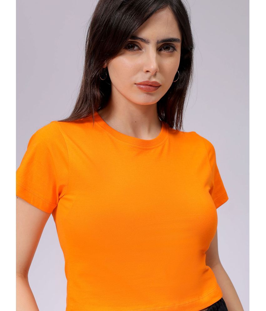     			Freehand Pack of 1 Cotton Women's T-Shirt ( Orange )