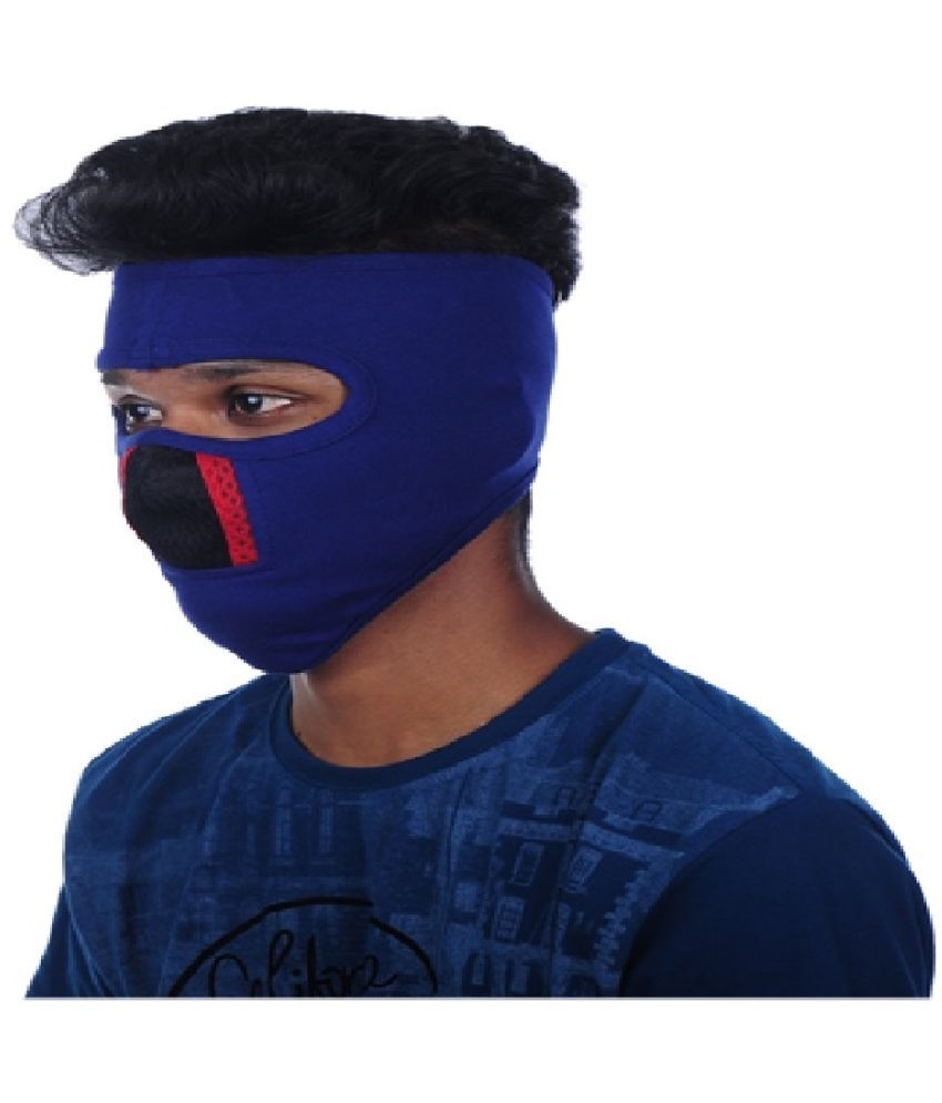     			H International Blue Bike Face Mask Riding Mask for Men & Women