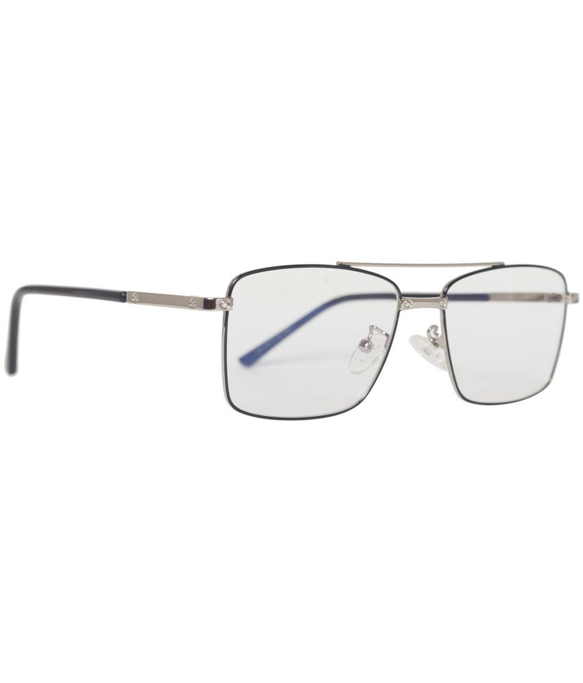     			Admire Silver Full Rim Square Computer Glasses ( Pack of 1 )