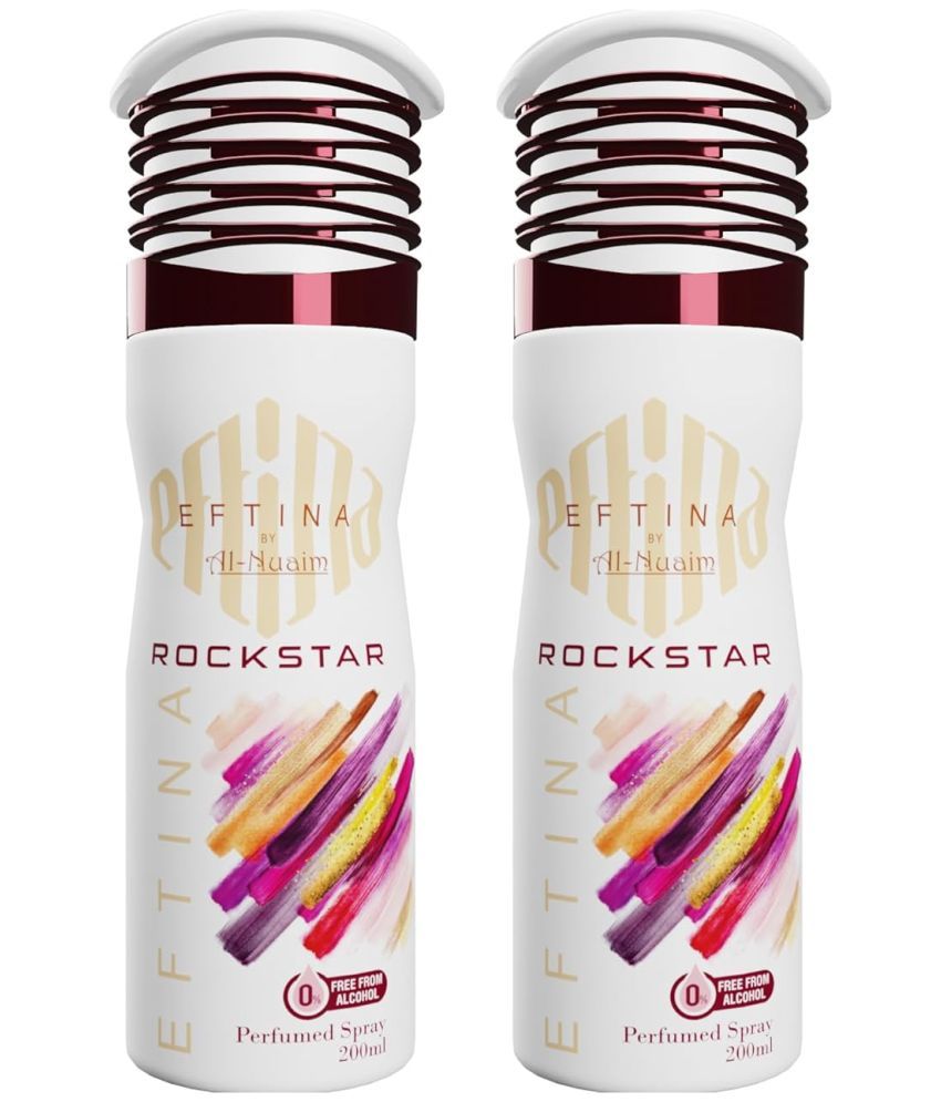     			Al-Nuaim Rockstar Deodorant Spray for Men 400 ml ( Pack of 2 )