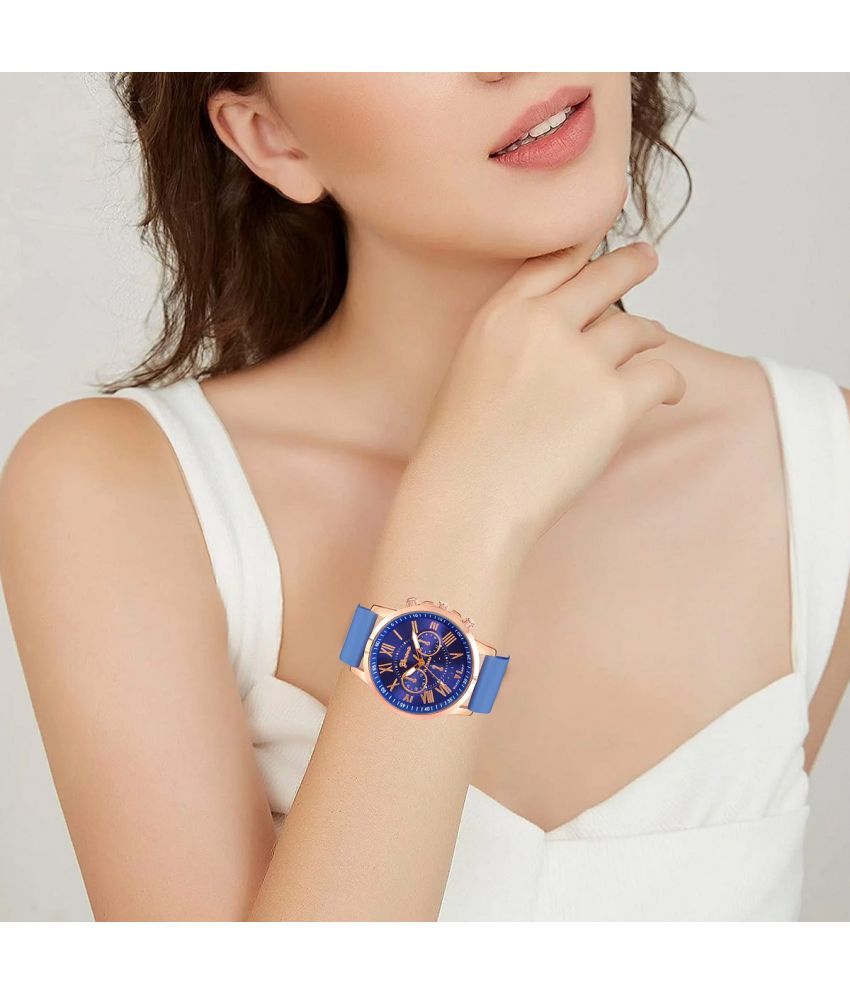     			DECLASSE Blue Silicon Analog Womens Watch