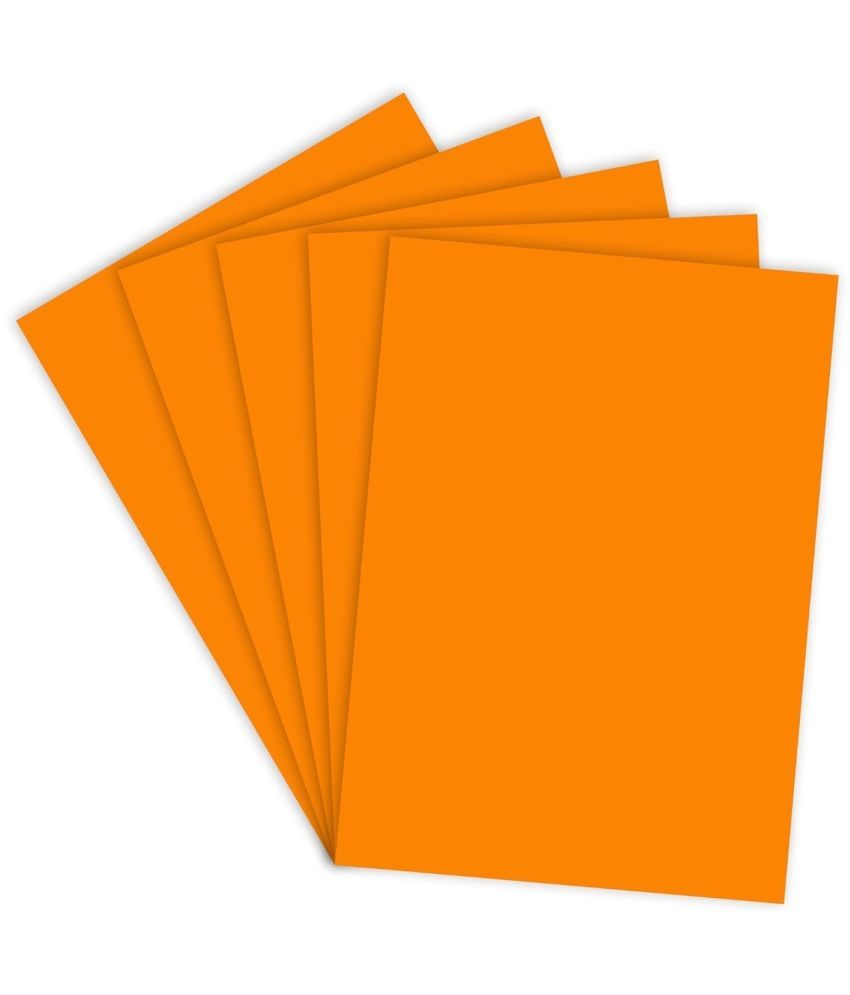     			FREEDY  Color Paper 80 Sheets (Orange) Premium Colour 180 GSM Pack for Copy Printing, DIY Art & Craft, Projects, Decoration, Other Office Printing.