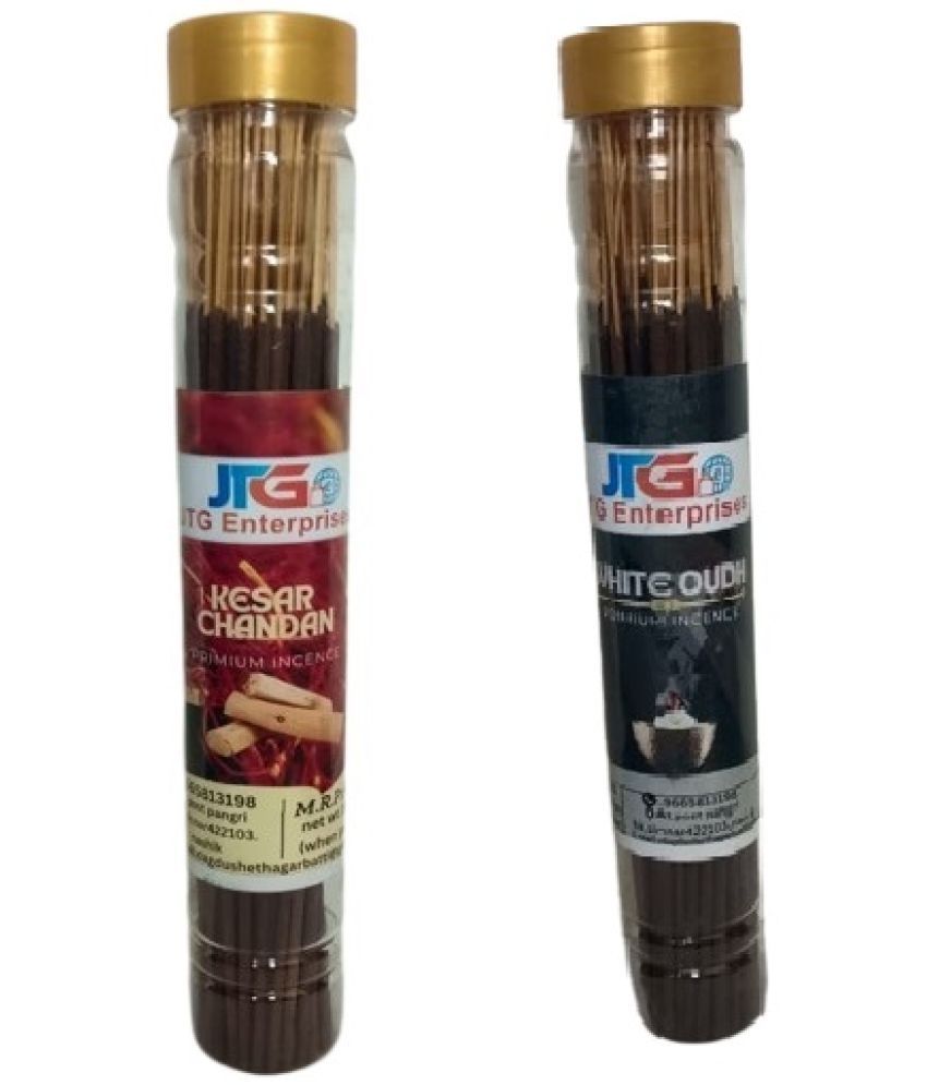     			JTG enterprises Incense Stick Kesar Chandan,Kewda,Rose,Natural 200 gm ( Pack of 2 )