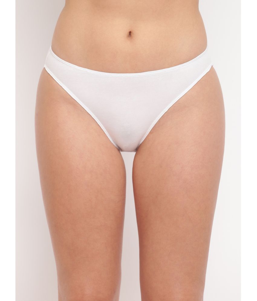     			La Intimo Pack of 1 Cotton Briefs For Women ( White )