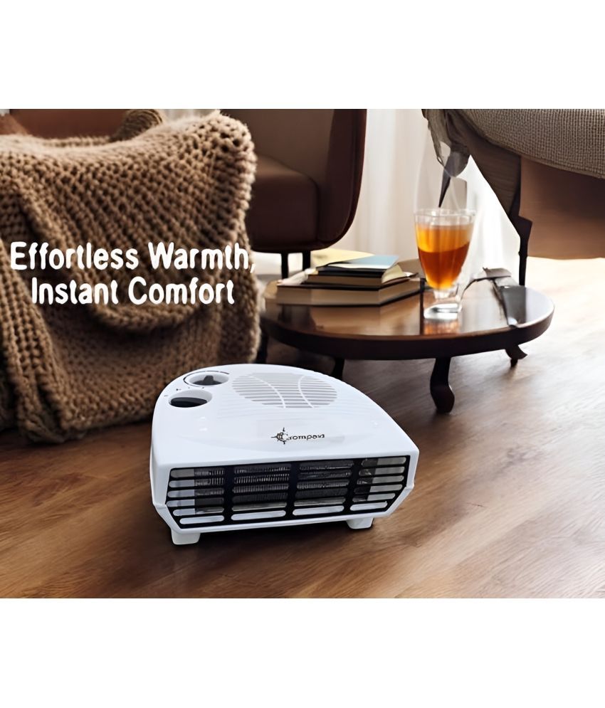     			Crompass Quick Heating White Room Heater