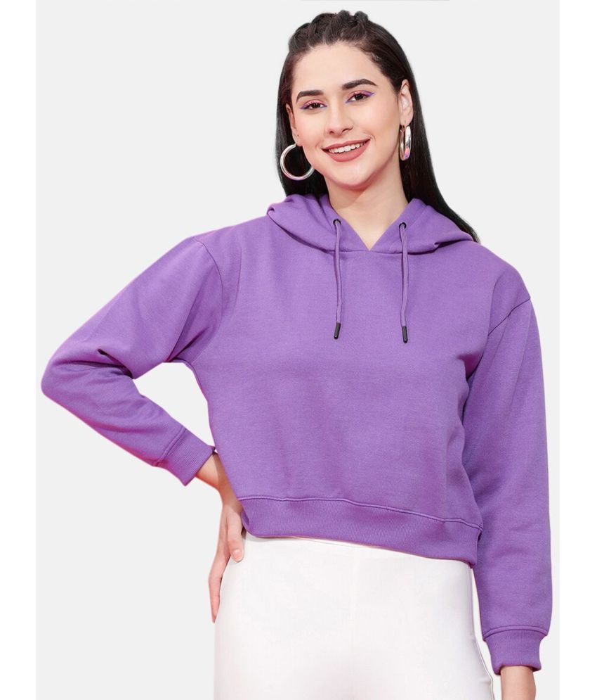     			Freehand Polyester Women's Hooded Sweatshirt ( Purple )